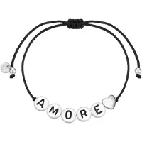 Glanzstücke Pulsera negro / plata