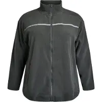 ACTIVE By Zizzi Chaqueta polar 'Aodi' gris oscuro / blanco