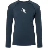 Super.natural - Kid's Flear175 L/S - Ropa interior merino size 110, azul