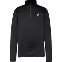 Asics para hombre. 2011D369 Camiseta Core LS 1/2 Zip Winter negro (L), Deportivo, Poliéster, Manga larga, outlet 2026.