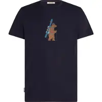 Icebreaker - Merino 150 Tech Lite S/S Tee Bear Tour - Camiseta de merino size S, azul