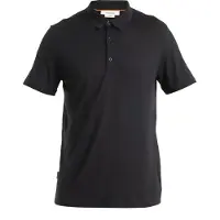 Icebreaker - Ropa de senderismo - M Merino 150 Tech Lite SS Polo Black de Lana - Talla S - Negro