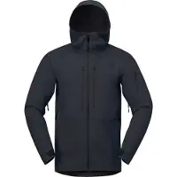 Norrøna - Chaquetas de esquí - Lofoten Flex1 Jacket M Caviar Black de Softshell - Talla L - Negro
