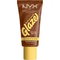 Nyx Loción iluminadora con color Buttermelt Glaze de Professional Makeup SPF 30 Color 08 Nutmeg Butta 30 ml