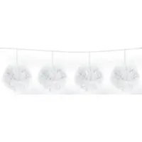 Folat Lámpara colgante con borlas blancas