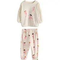Next Pijama marrón oscuro / rosa / blanco