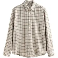Next Camisa beige / ecru / antracita