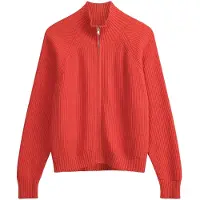Mela London Cárdigan 'Kamuka' rojo sangre