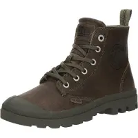 Palladium Botas con cordones marrón oscuro