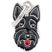 My Family Placa De Identificación Para Perro Scottish Terrier