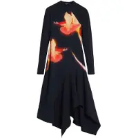 Desigual Vestido naranja / negro