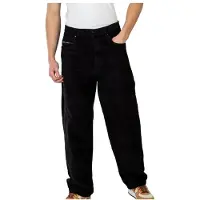 REELL - Baggy Cord - Pantalones de ocio size 32 - Length: 32, negro