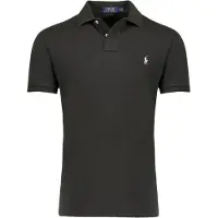 Ralph Lauren para hombre. 710782592001 Polo de piqué negro (L), Casual, Algodón, Manga corta, outlet 2026.