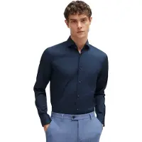 BOSS Camisa de negocios 'P-HANK' marino