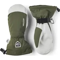 Hestra - Army Leather Heli Ski Mitt - Guantes size 8, oliva/gris