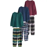 Next Pijama navy / esmeralda / burdeos / negro