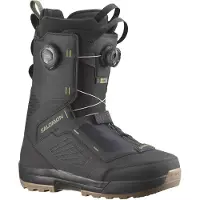 Salomon Snowboard - Botas de snowboard hombre - Echo Dual BOA Black/Deep Lichen Green de Lana - Talla 46 - Negro