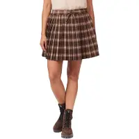 Scotch & Soda Pleated Skirt Brown/ Burlwood Plaid Talla: M | Mini Faldas Outlet | Mujer | Marrón