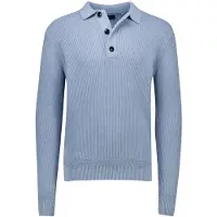 Butcher of Blue Galway Polo Ls Horizon Blue Talla: L | Jerséis Outlet | Hombre | Azul