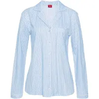 s.Oliver Red Label Camiseta para dormir azul claro / blanco