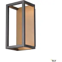 SLV QUADRULO WL, aplique de pared exterior LED, color antracita