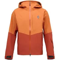 Black Diamond - Chaquetas de esquí - M Recon Stretch Shell Saffron Burnt Sienna de Nylon - Talla L - Naranja