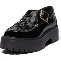 Timberland Stone Street Buckle Shoe Black Patent Leather Talla: 38.5 | Mocasines Outlet | Mujer | Negro