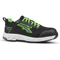 Upower Zapatos de seguridad Aton ESD S1PS HI HRO SR, color negro, talla 39 (para hombre y mujer)