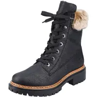 Rieker Botines con cordones negro