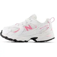 New Balance unisex para niños. IZ530V1 Zapatillas 530 Bungee blanco (21), Plano, Cordones, Casual, moda infantil, outlet 2026.