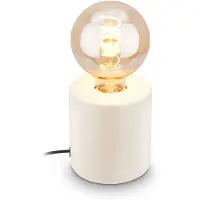 Briloner Lámpara de mesa, lámpara de escritorio, dormitorio, oficina, interruptor de cable, cerámica, pasillo