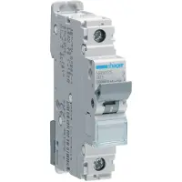 Hager Interruptor automático NBN125, unipolar, 10kA/15kA, curva B, 25A, 1M