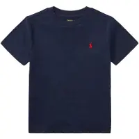 Ralph Lauren para niño. 322832904037 Camiseta de punto jersey de algodón marino (4años= 109/116cm), Casual, Manga corta, moda infantil,