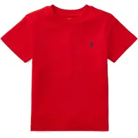 Ralph Lauren para niño. 322832904038 Camiseta de punto jersey de algodón rojo (4años= 109/116cm), Negro, Casual, Manga corta, moda infa