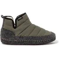 Nuvola. Zapatillas de casa 'Boot New Wool' verde oscuro