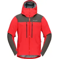 Norrøna - Trollveggen Gore-Tex Pro Light Jacket M Flame Scarlet - Talla M - Rojo