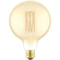 Creative Cables Bombilla Led 2700k Golden Carbon Line Long Filament Globe 7w