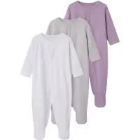 TWO SOON Pijama gris / lila pastel / púrpura