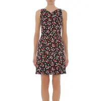 Moschino Allover Hearts & Flowers Ottoman Dress Black Talla: 40 | Mini Vestidos Outlet | Mujer | Negro
