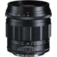 Voigtländer Nokton 75mm f/1.5 Nikon-Z montura Aspherical, Negro