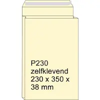 Raadhuis Sobre de muestras con fuelle crema | 230 x 350 x 38 mm | P230 | adhesivo | 125 unidades