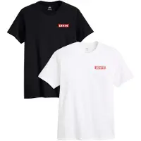 Levi's Camiseta 'Graphic Crewneck T-Shirt - 2 Pack' rojo / negro / blanco