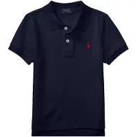 Ralph Lauren para niño. 322603252005 Polo icónico de piqué marino (4años= 109/116cm), Casual, Algodón, Manga corta, moda infantil, Polo