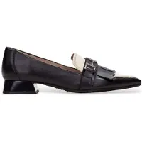 Hispanitas para mujer. CHI243573 Zapatos de piel Menorca negro (38), 1 a 3cm, Ninguno, Casual, Fiesta, outlet 2026.