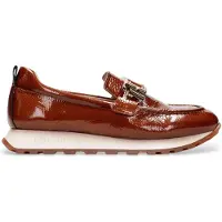 Hispanitas para mujer. HI243621 Mocasines de piel casual marrón (39), 3 a 5cm, Ninguno, outlet 2026.