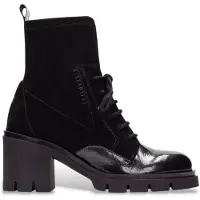 Hispanitas para mujer. HI254281 Botines de Piel Zurich Rock negro (38), 5 a 8cm, Cremallera, Casual, outlet 2026.