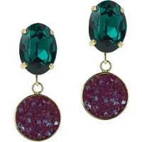 Otazu Classic Rocks Earrings Light Amethyst - Big Talla: OS | Pendientes Outlet | Mujer | Púrpura