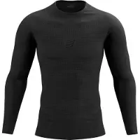 Compressport - Ropa interior térmica - On/Off Base Layer LS Top M Black - Talla L - Negro