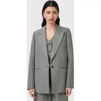 AllSaints Averie Lin Blazer Grey Talla: 10 | Blazers Outlet | Mujer | Gris