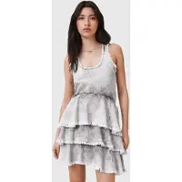 AllSaints Cavarly Mini Dress Denim Grey Talla: 4 | Mini Vestidos Outlet | Mujer | Azul